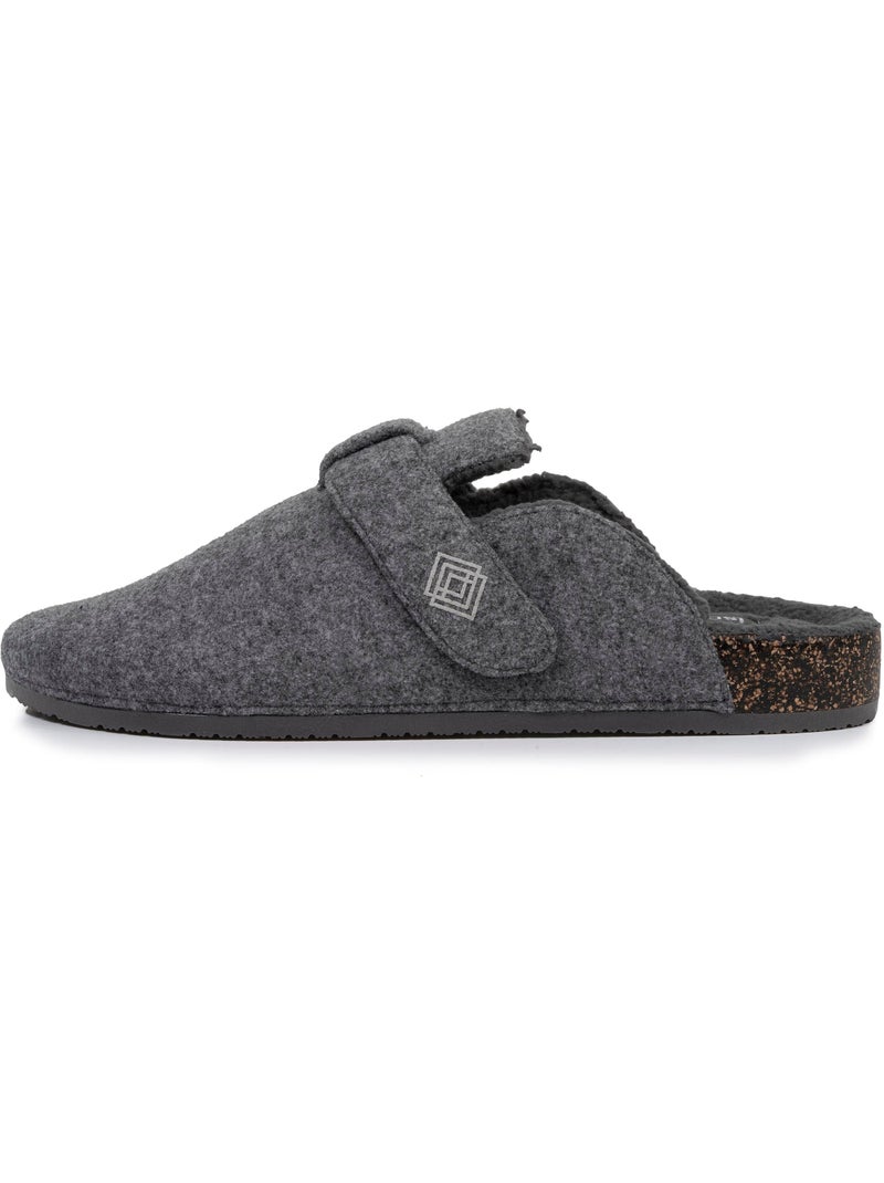 Chaussons sabots semelle à mémoire de forme homme Gris chiné - Kiabi