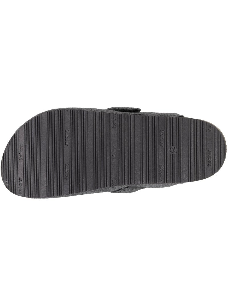 Chaussons sabots semelle à mémoire de forme homme Gris chiné - Kiabi