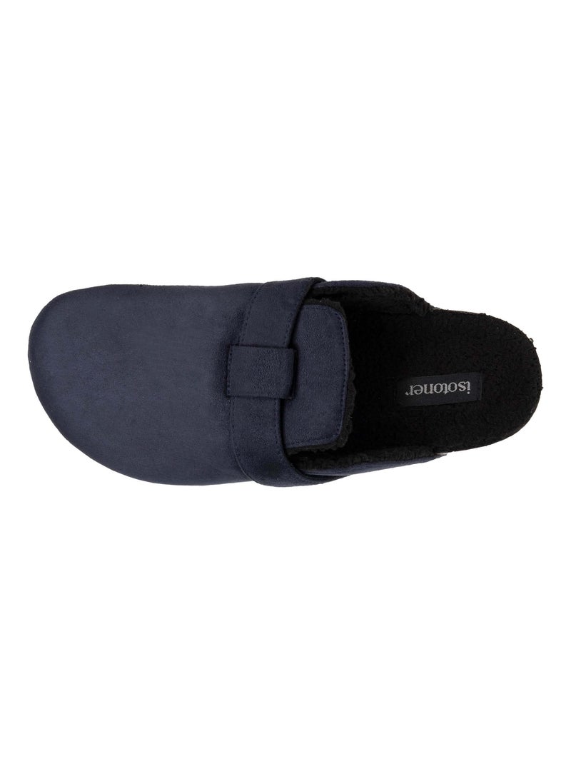 Chaussons sabots semelle à mémoire de forme homme Isotoner Bleu marine - Kiabi