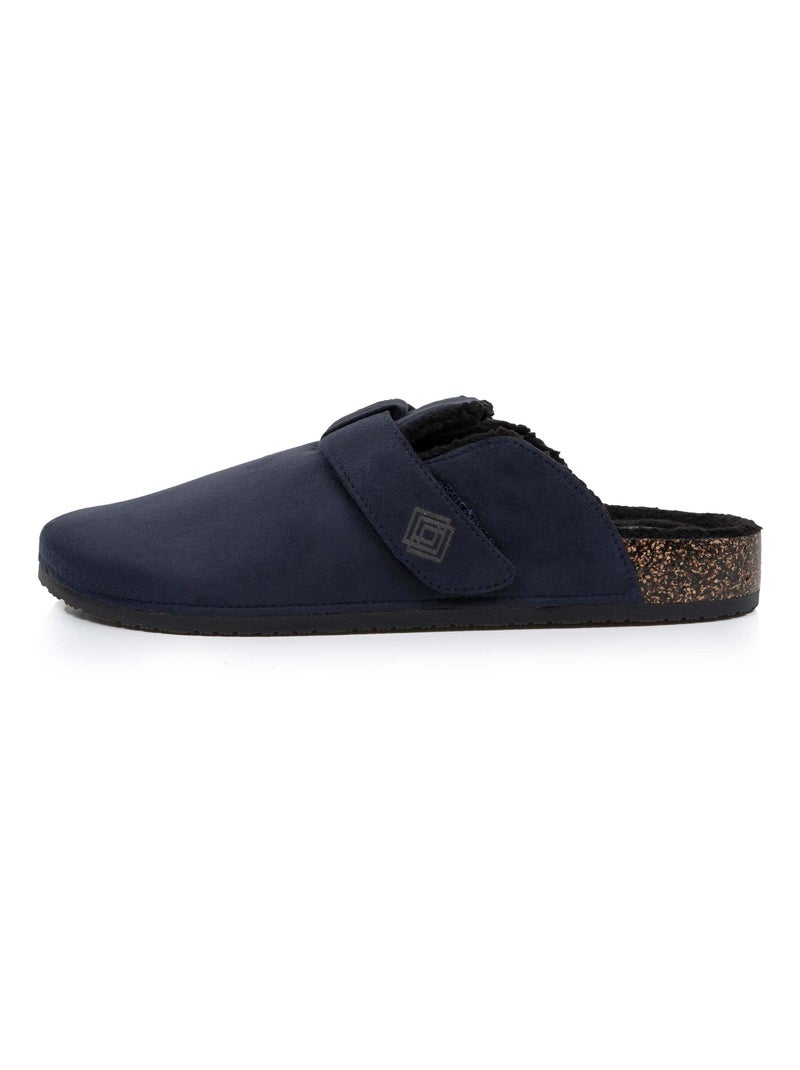 Chaussons sabots semelle à mémoire de forme homme Isotoner Bleu marine - Kiabi