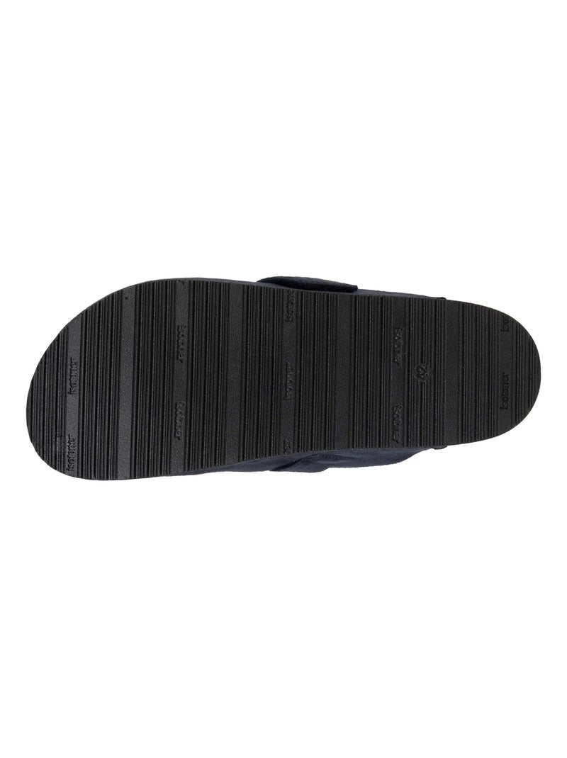 Chaussons sabots semelle à mémoire de forme homme Isotoner Bleu marine - Kiabi