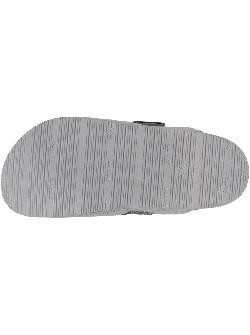 Chaussons sabots semelle anatomique confort femme Gris chiné - Kiabi