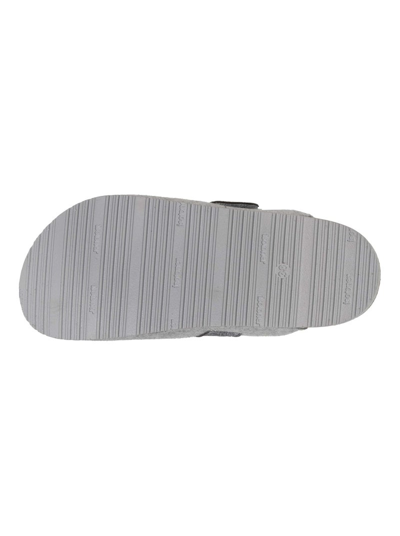 Chaussons sabots semelle anatomique confort femme Isotoner Gris chiné - Kiabi