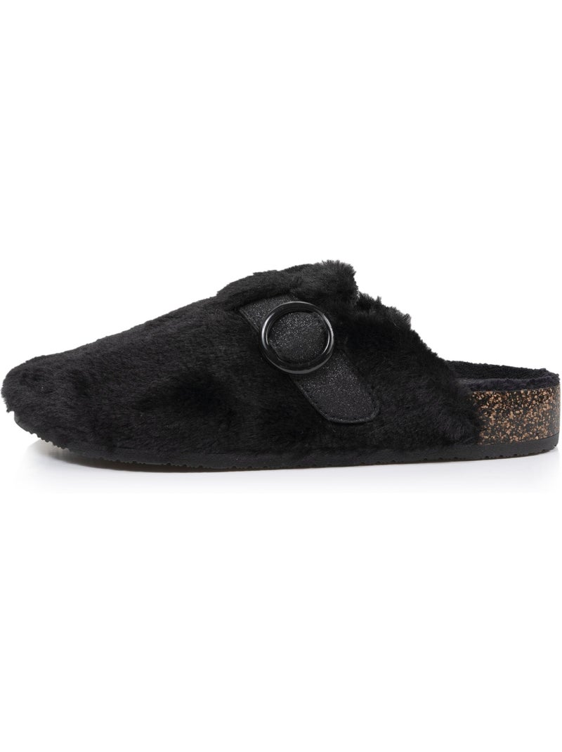 Chaussons sabots semelle anatomique confort femme Noir Marron - Kiabi