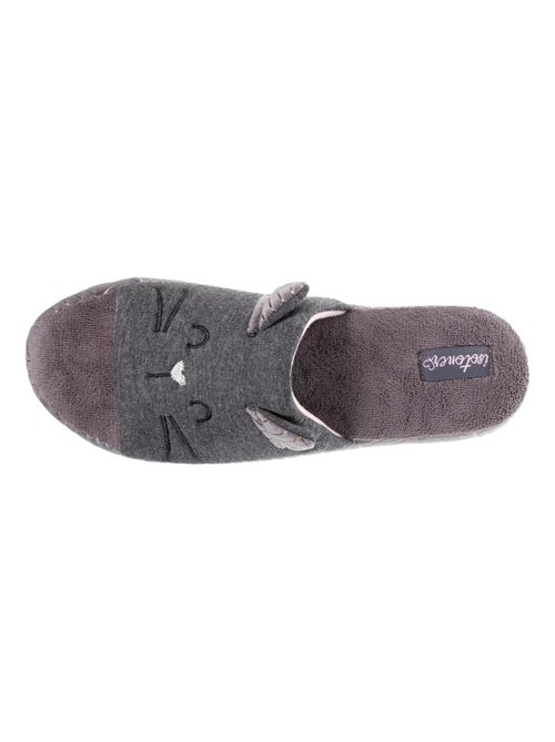 Chaussons sandales en jersey et semelle à picots femme Isotoner - Kiabi