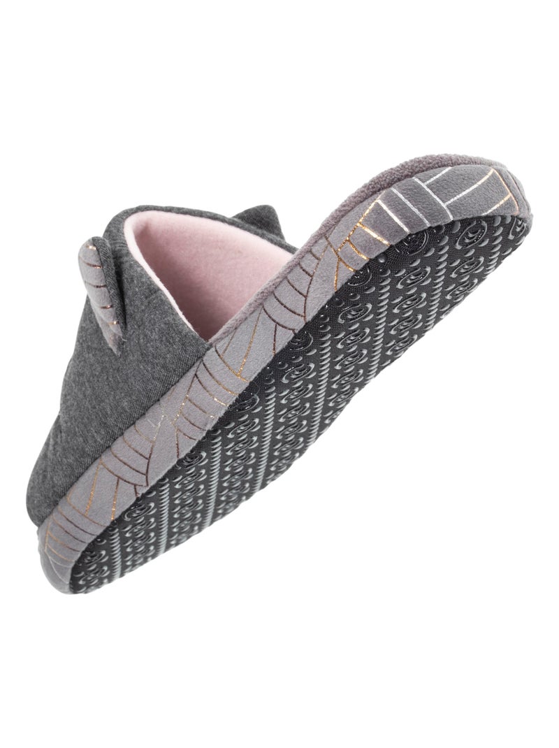 Chaussons sandales en jersey et semelle à picots femme Isotoner Gris chiné - Kiabi