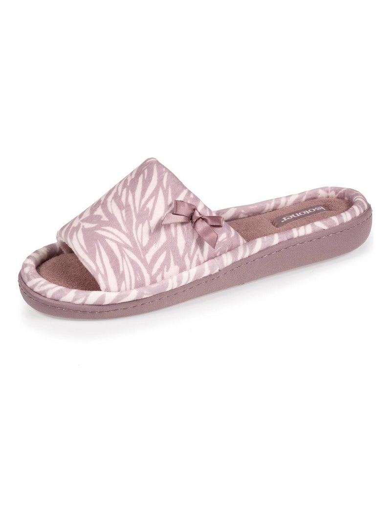 Chaussons Sandales Femme Zèbre Taupe Gris taupe - Kiabi