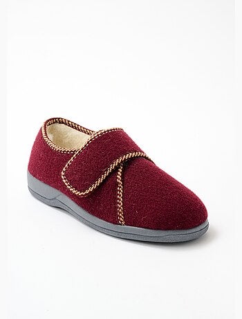 Chaussons scratchés largeur confort fourrés - afibel