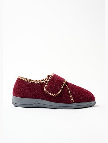 Chaussons scratchés largeur confort fourrés - afibel