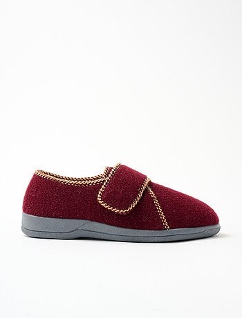 Chaussons scratchés largeur confort fourrés