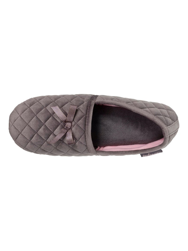 Chaussons slippers  femme Isotoner Gris foncé - Kiabi