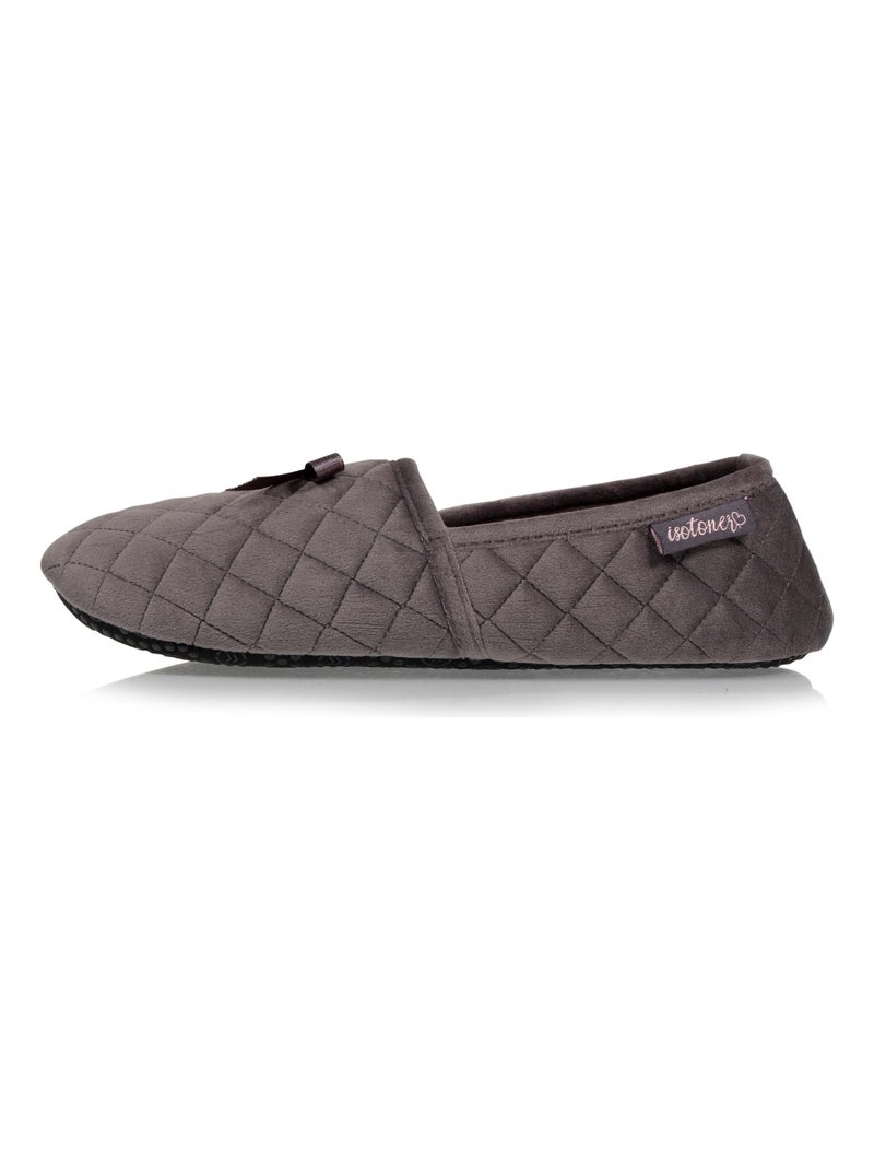 Chaussons slippers  femme Isotoner Gris foncé - Kiabi