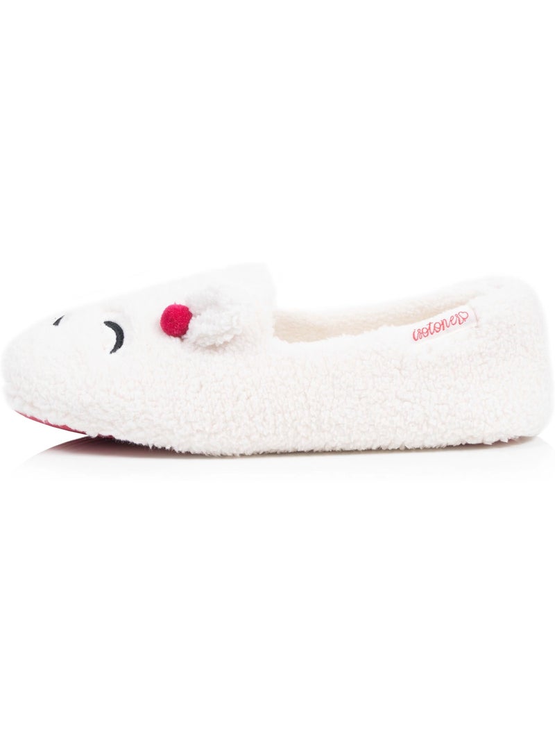 Chaussons slippers  femme Isotoner Ivoire - Kiabi