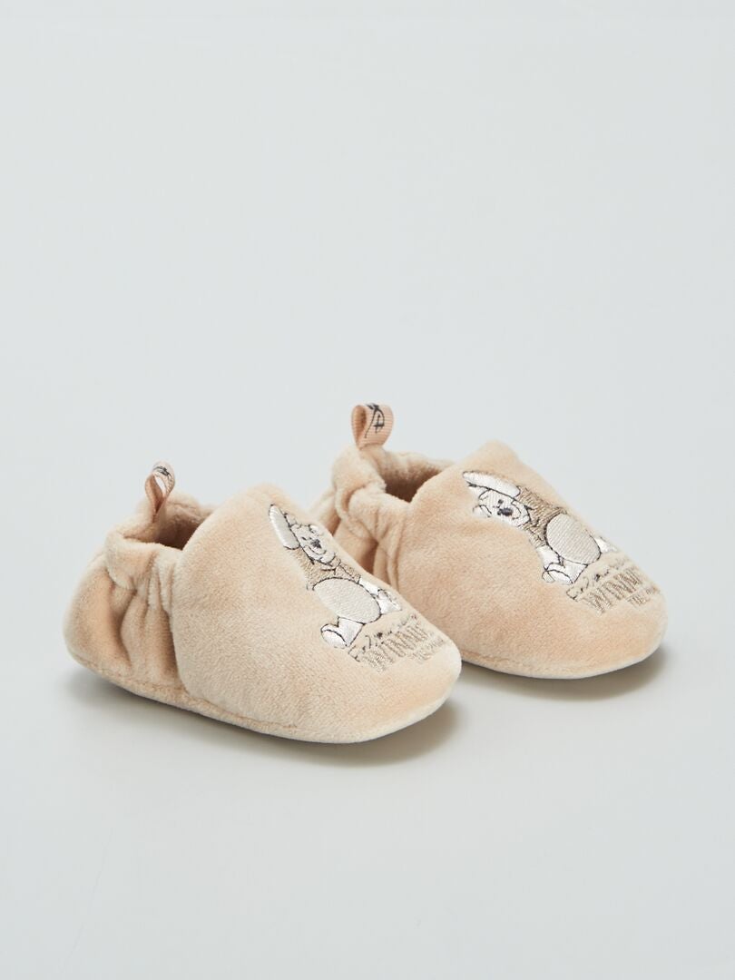 Chaussons souples 'Disney' 'Winnie' Beige - Kiabi