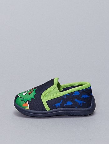Chaussons souples en textile 'Dinosaure'