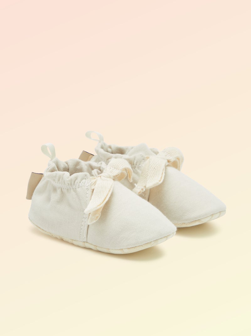 Chaussons souples motricité 1 - Kitchoun Beige - Kiabi