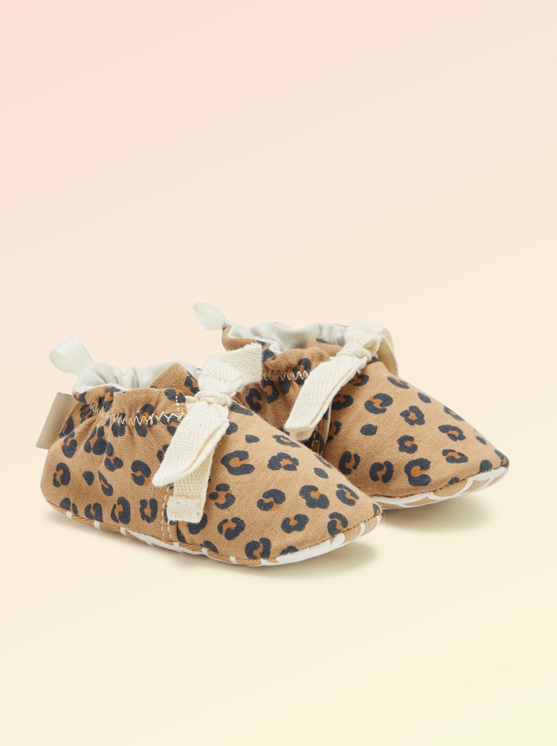 Chaussons souples motricité 1 - Kitchoun Léopard - Kiabi