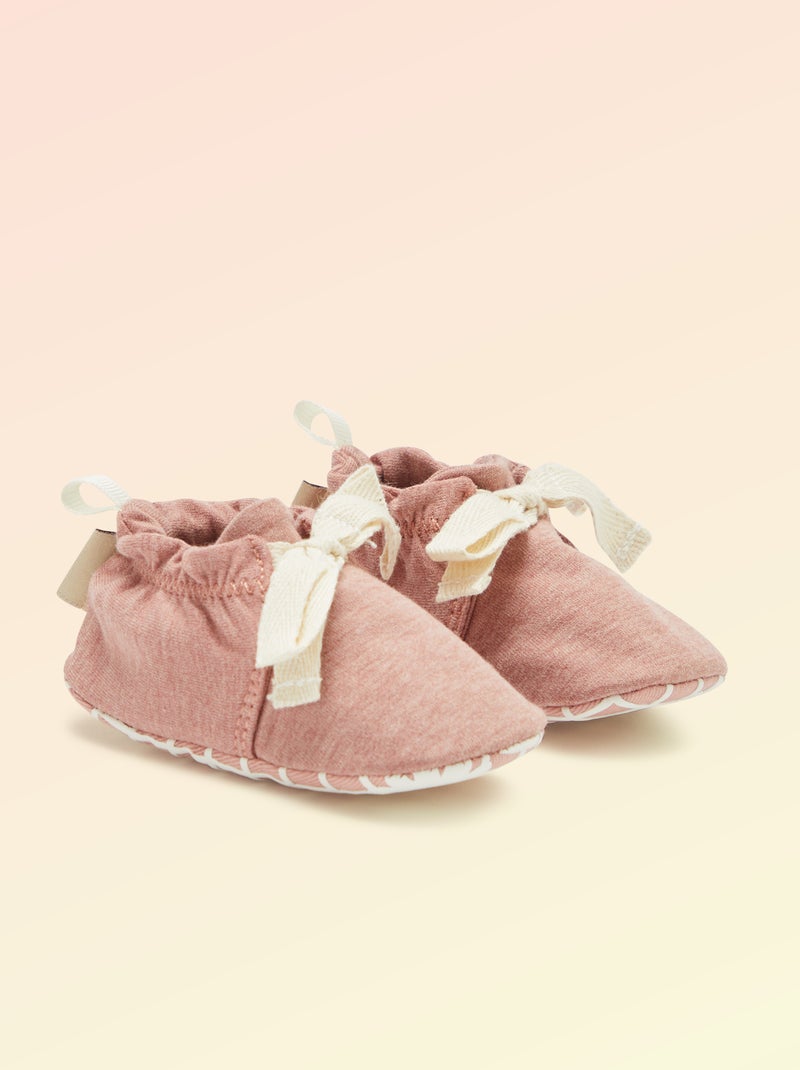 Chaussons souples motricité 1 - Kitchoun Rose - Kiabi