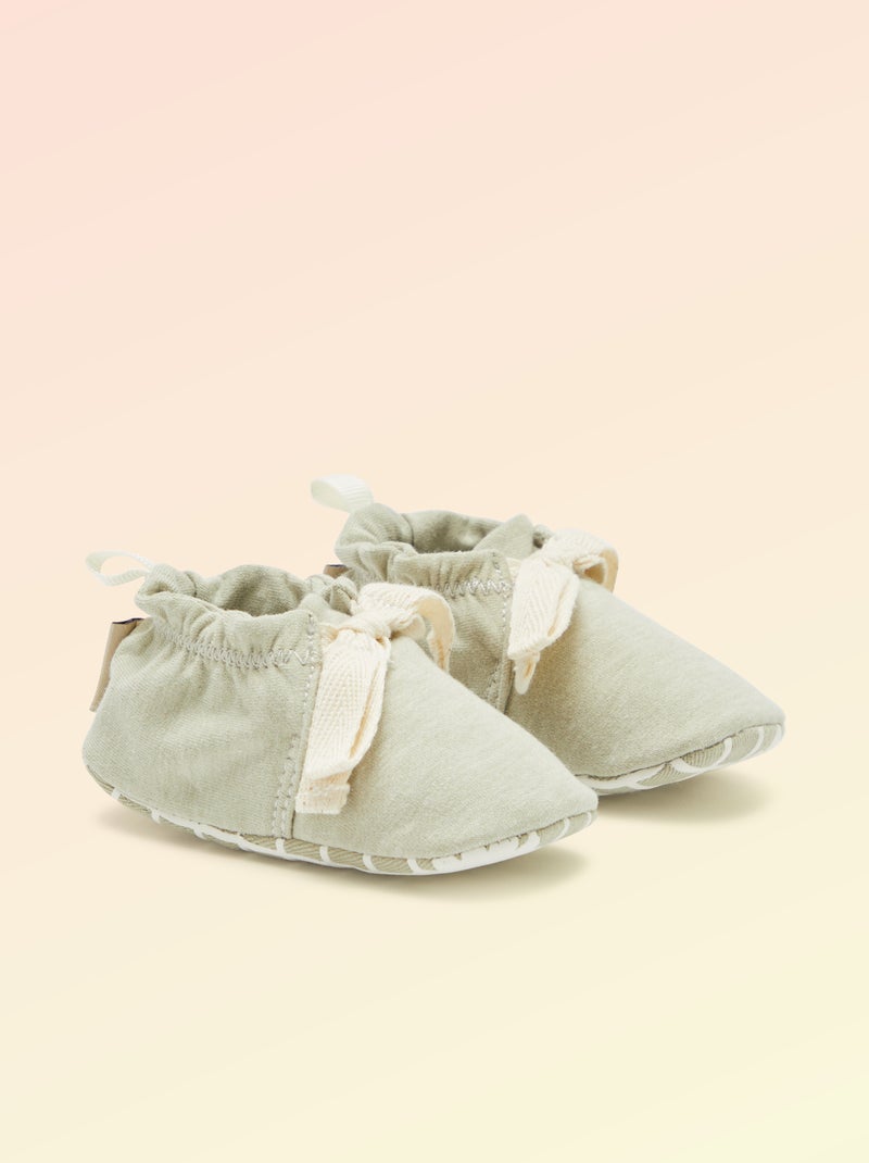 Chaussons souples motricité 1 - Kitchoun Vert - Kiabi