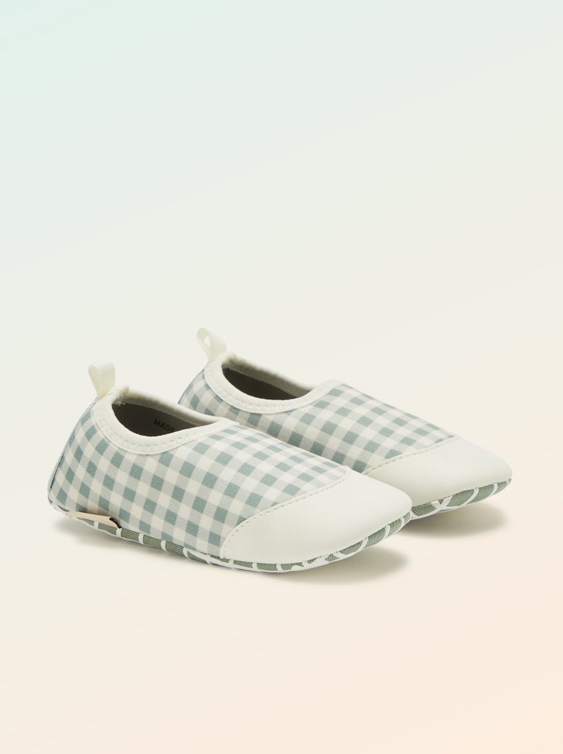 Chaussons souples motricité 2 - Kitchoun Vert - Kiabi