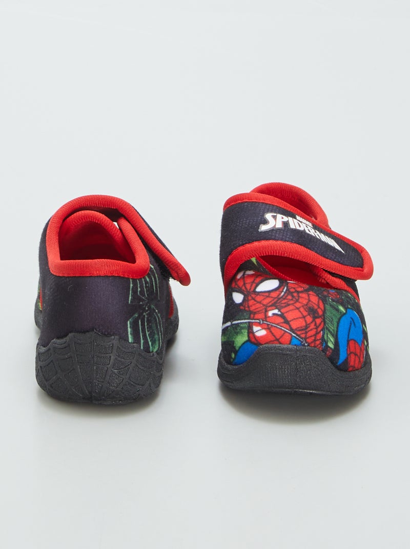 Chaussons 'Spider-Man' 'Marvel' Nuoir/rouge - Kiabi