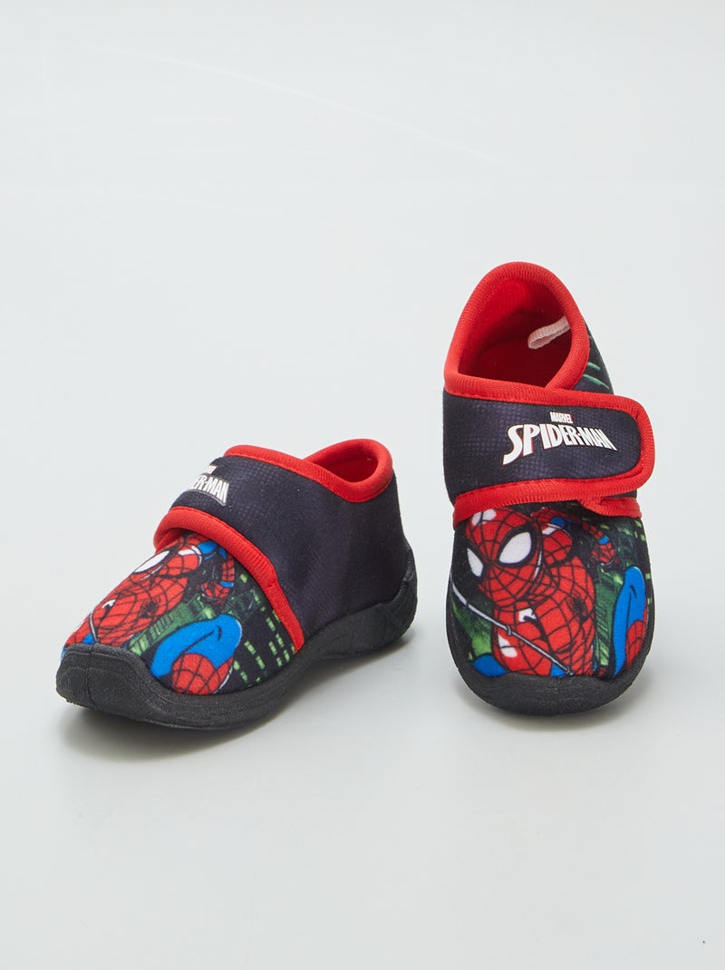 Chaussons 'Spider-Man' 'Marvel' Nuoir/rouge - Kiabi