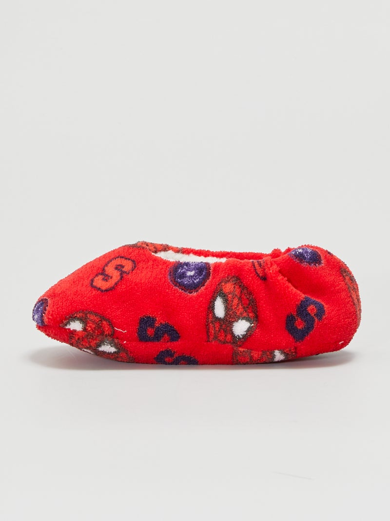 Chaussons 'Spiderman' rouge - Kiabi