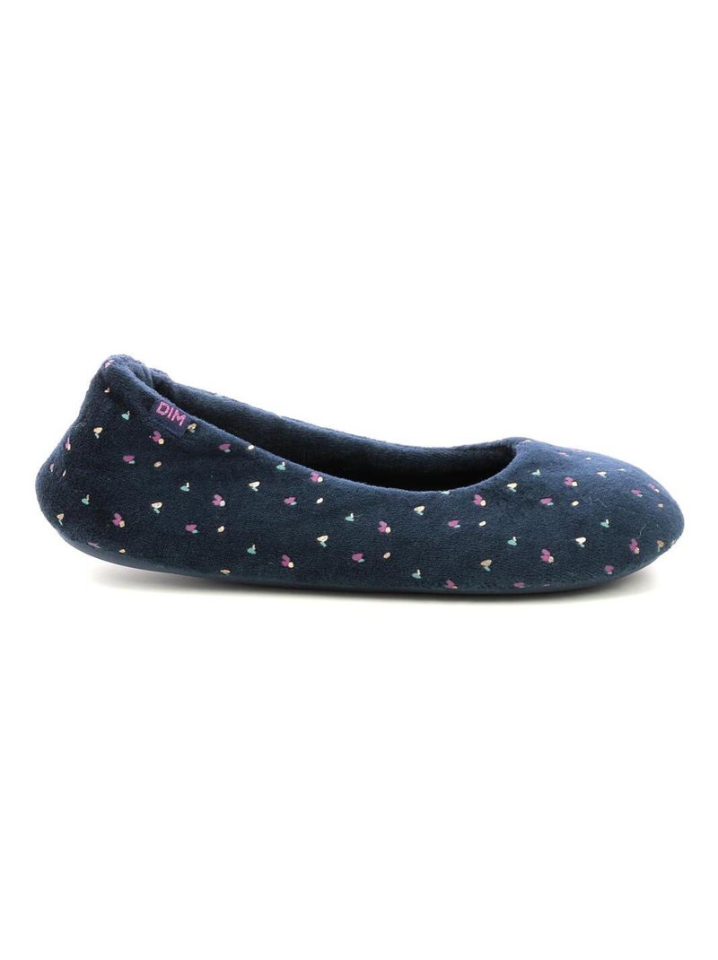 Chaussons Textile velours D Uavel Bleu marine - Kiabi
