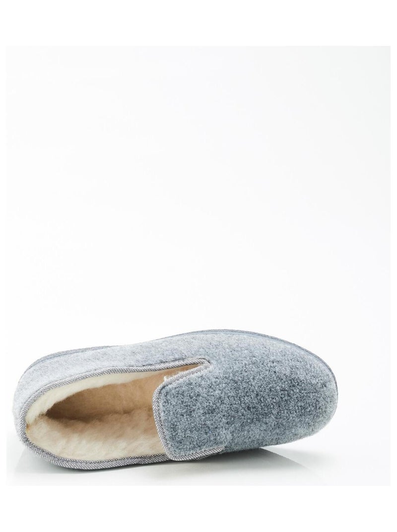 Chaussons Thermolactyl dessus croûte de cuir vachette - Pantoufles Chaussons Thermolactyl dessus croûte de cuir vachette - Pantoufles