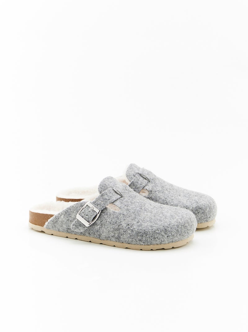 Chaussons Thermolactyl - Damart Gris chiné - Kiabi