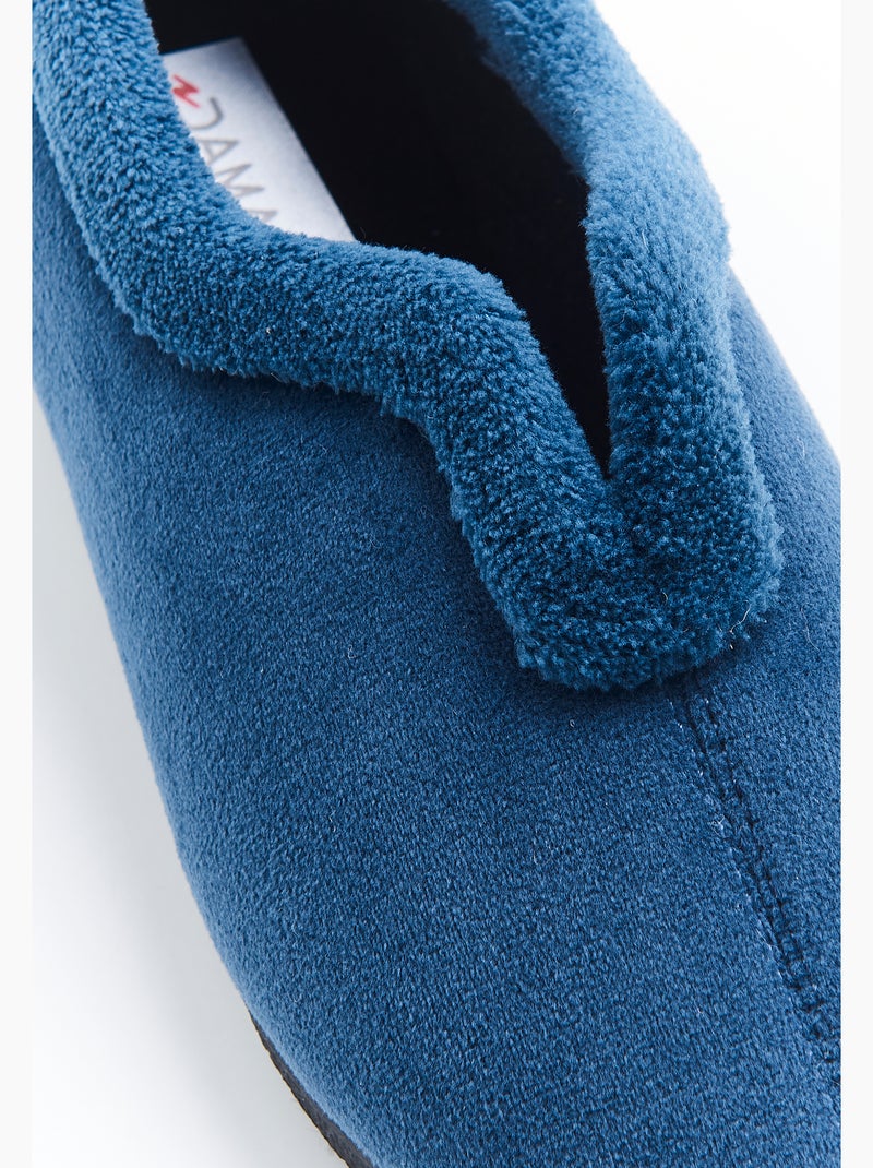 Chaussons Thermolactyl en velours - Damart Bleu - Kiabi