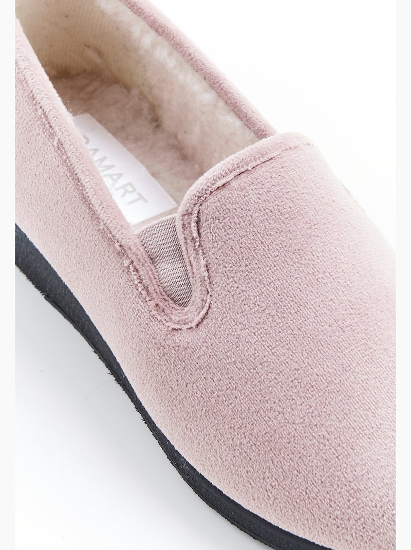 Chaussons Thermolactyl en velours - Damart Marron - Kiabi