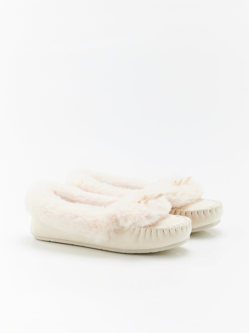 Chaussons Thermolactyl imitation fourrure - Damart - Kiabi