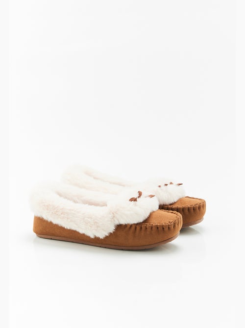 Chaussons Thermolactyl imitation fourrure - Damart - Kiabi