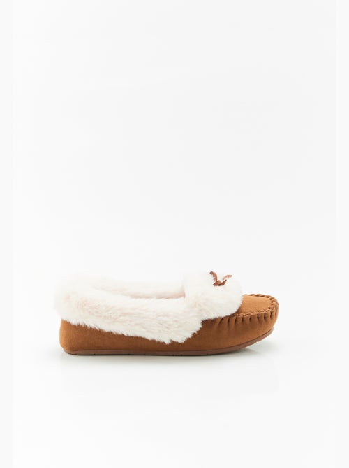Chaussons Thermolactyl imitation fourrure - Damart - Kiabi