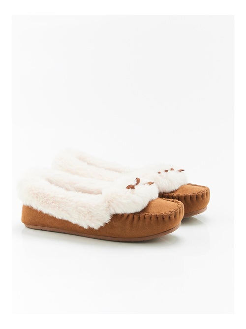 Chaussons Thermolactyl imitation fourrure - Damart - Kiabi