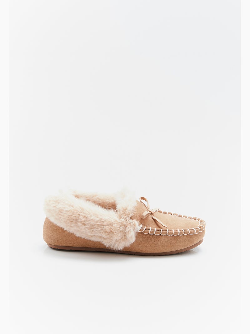 Chaussons Thermolactyl style ethnique - Damart Marron - Kiabi
