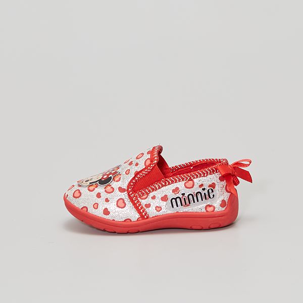 Chaussons Type Ballerines Minnie Disney Fille 3 12 Ans Rouge Kiabi 10 00