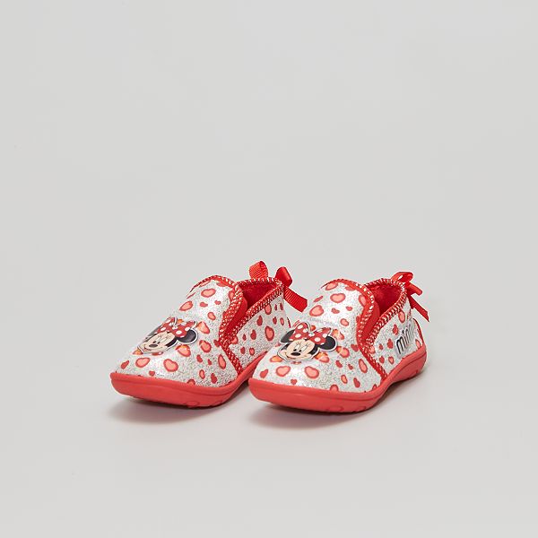Chaussons Type Ballerines Minnie Disney Fille 3 12 Ans Rouge Kiabi 10 00