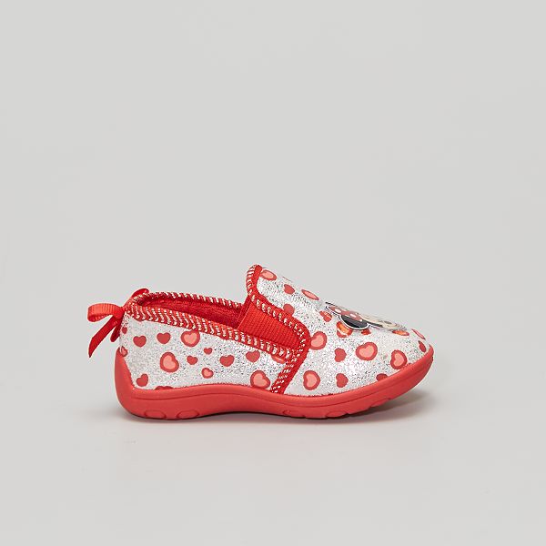 Chaussons Type Ballerines Minnie Disney Fille 3 12 Ans Rouge Kiabi 10 00