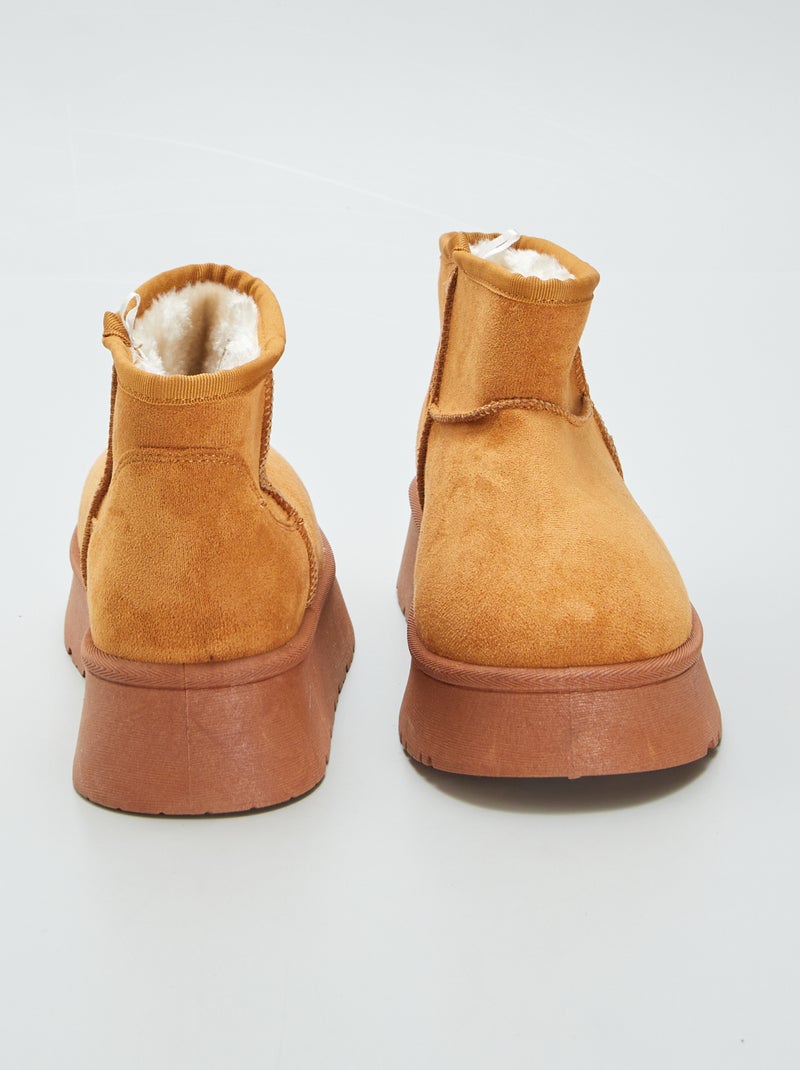 Chaussons type boots Marron - Kiabi