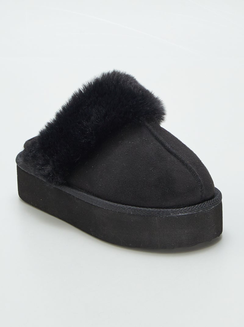 Chaussons type boots Noir - Kiabi
