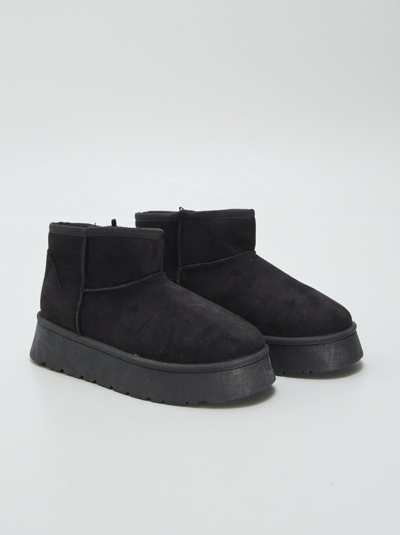 Chaussons type boots Noir - Kiabi