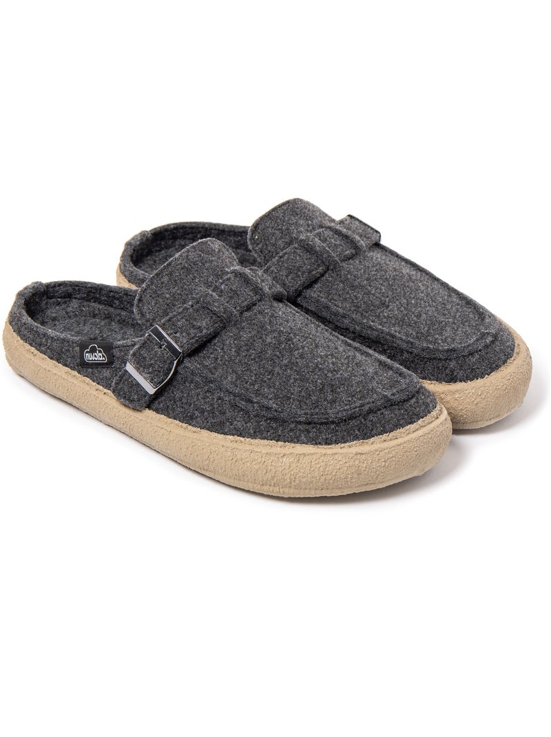 Chaussons unisexe nuvola avec semelle en caoutchouc Gris Gris - Kiabi