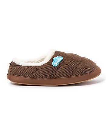 Chaussons unisexes nuvola avec semelle en gomme