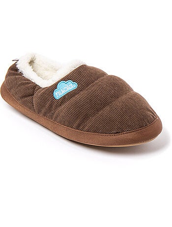 Chaussons unisexes nuvola avec semelle en gomme