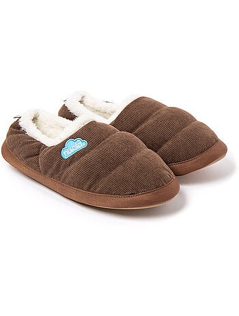 Chaussons unisexes nuvola avec semelle en gomme