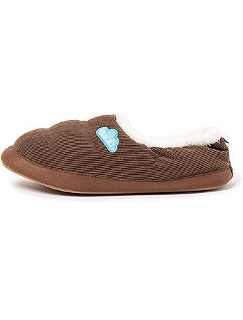 Chaussons unisexes nuvola avec semelle en gomme