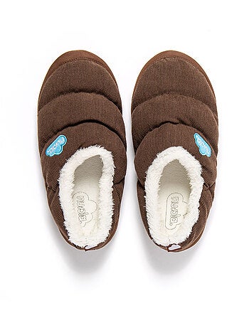 Chaussons unisexes nuvola avec semelle en gomme