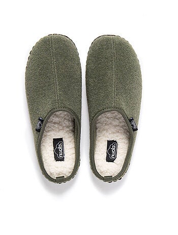 Chaussons unisexes nuvola avec semelle en gomme.